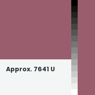 Color chip: Approx. 7641 U