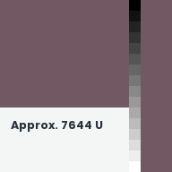Color chip: Approx. 7644 U