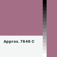 Color chip: Approx. 7646 C