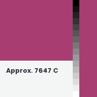 Color chip: Approx. 7647 C