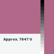 Color chip: Approx. 7647 U