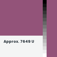 Color chip: Approx. 7649 U