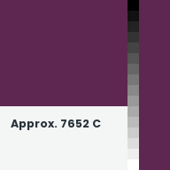 Color chip: Approx. 7652 C