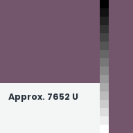 Color chip: Approx. 7652 U