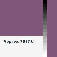 Color chip: Approx. 7657 U