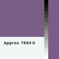 Color chip: Approx. 7663 U