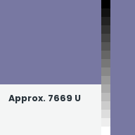 Color chip: Approx. 7669 U