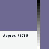 Color chip: Approx. 7671 U