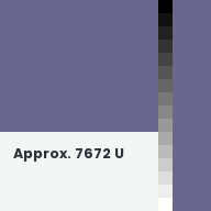 Color chip: Approx. 7672 U