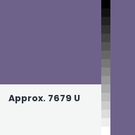Color chip: Approx. 7679 U