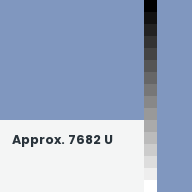 Color chip: Approx. 7682 U