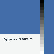 Color chip: Approx. 7683 C