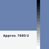 Color chip: Approx. 7683 U
