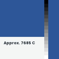 Color chip: Approx. 7685 C
