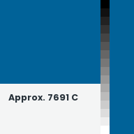 Color chip: Approx. 7691 C