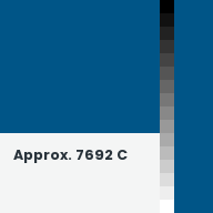 Color chip: Approx. 7692 C