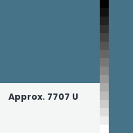 Color chip: Approx. 7707 U