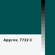 Color chip: Approx. 7722 C