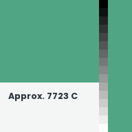 Color chip: Approx. 7723 C