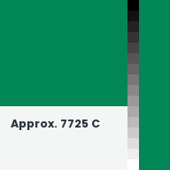Color chip: Approx. 7725 C