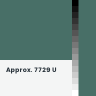 Color chip: Approx. 7729 U
