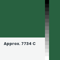 Color chip: Approx. 7734 C