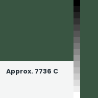 Color chip: Approx. 7736 C