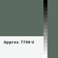 Color chip: Approx. 7736 U