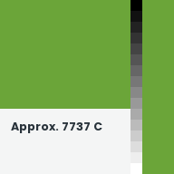 Color chip: Approx. 7737 C
