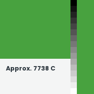 Color chip: Approx. 7738 C