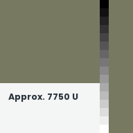 Color chip: Approx. 7750 U