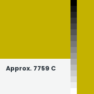 Color chip: Approx. 7759 C