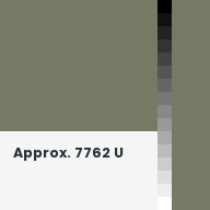 Color chip: Approx. 7762 U