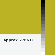 Color chip: Approx. 7765 C