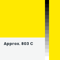 Color chip: Approx. 803 C