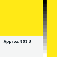 Color chip: Approx. 803 U