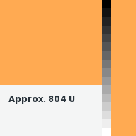 Color chip: Approx. 804 U