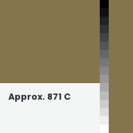Color chip: Approx. 871 C
