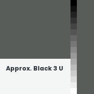 Color chip: Approx. Black 3 U
