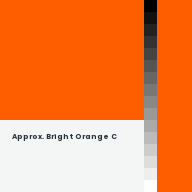 Color chip: Approx. Bright Orange C