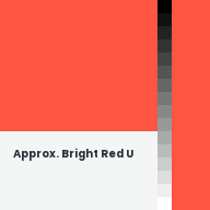 Color chip: Approx. Bright Red U