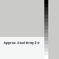 Color chip: Approx. Cool Gray 2 U