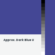 Color chip: Approx. Dark Blue U