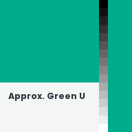 Color chip: Approx. Green U