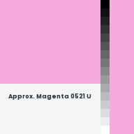 Color chip: Approx. Magenta 0521 U