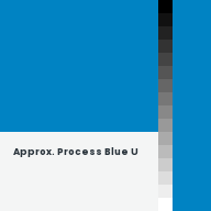 Color chip: Approx. Process Blue U