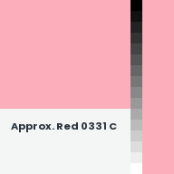 Color chip: Approx. Red 0331 C