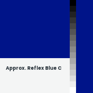 Color chip: Approx. Reflex Blue C