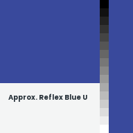 Color chip: Approx. Reflex Blue U