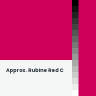 Color chip: Approx. Rubine Red C
